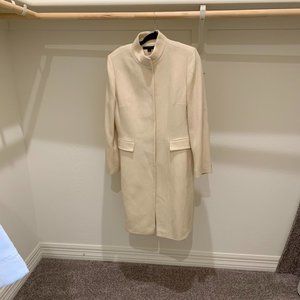 # Antonio Melani Winter White Fitted Coat